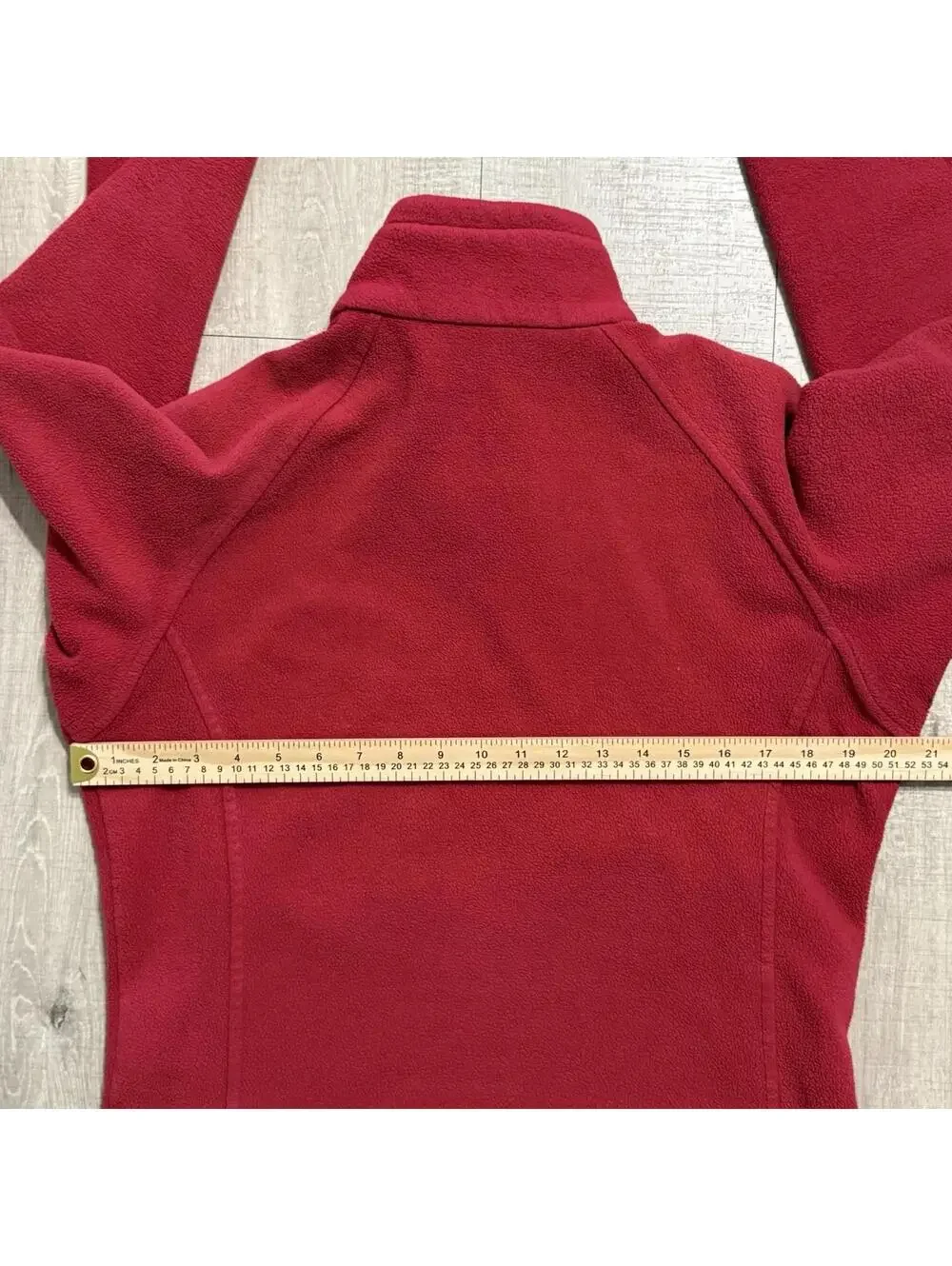 Columbia Benton Springs Full Zip Fleece Jacket Red Pink Womens Medium - Picture 8 of 10